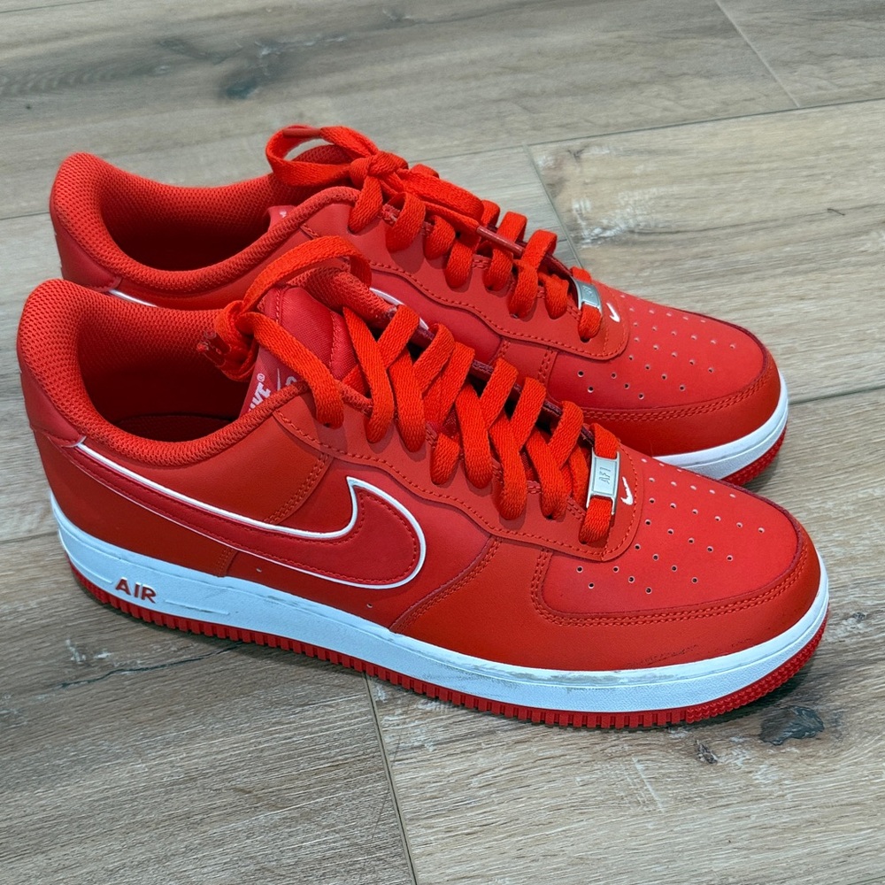 Men's Red Nike Air Sneakers